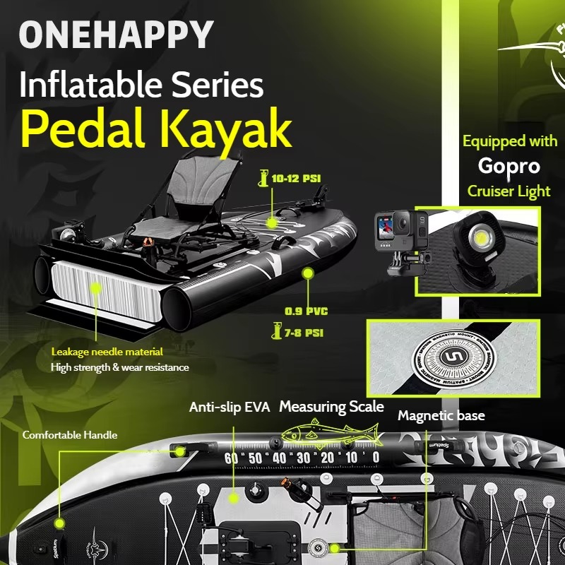 11ft 2'si 1 Arada Pedal Sürüşl - Fishing Boat Paddle incelemesi ve fiyatı
