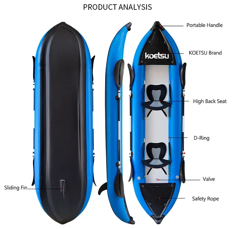 KOETSU 1-2 Kişi Şişme PVC Kayı - Fishing Boat Paddle incelemesi ve fiyatı